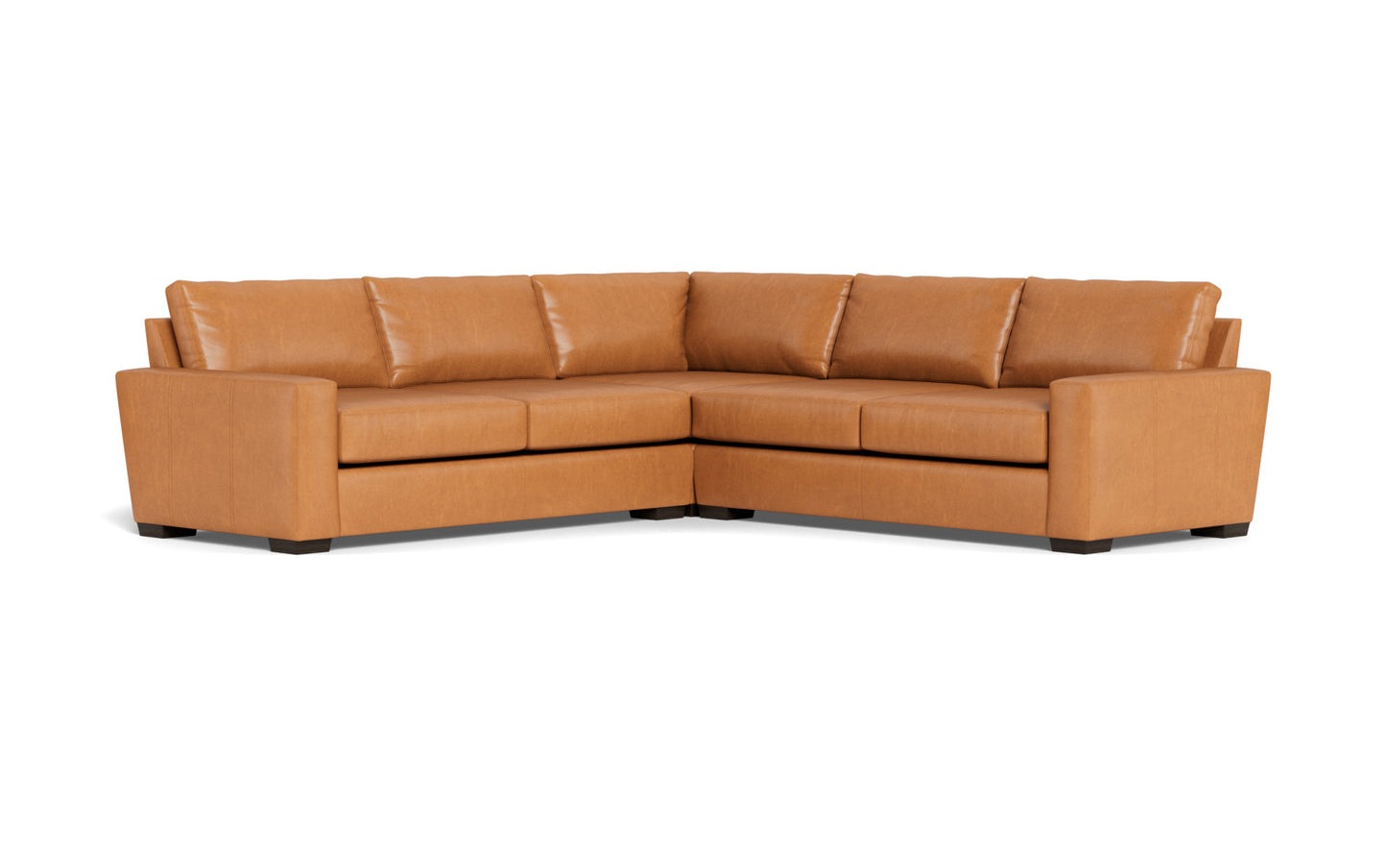 Mesa 121" Leather Corner Sectional - Hudson Ivory