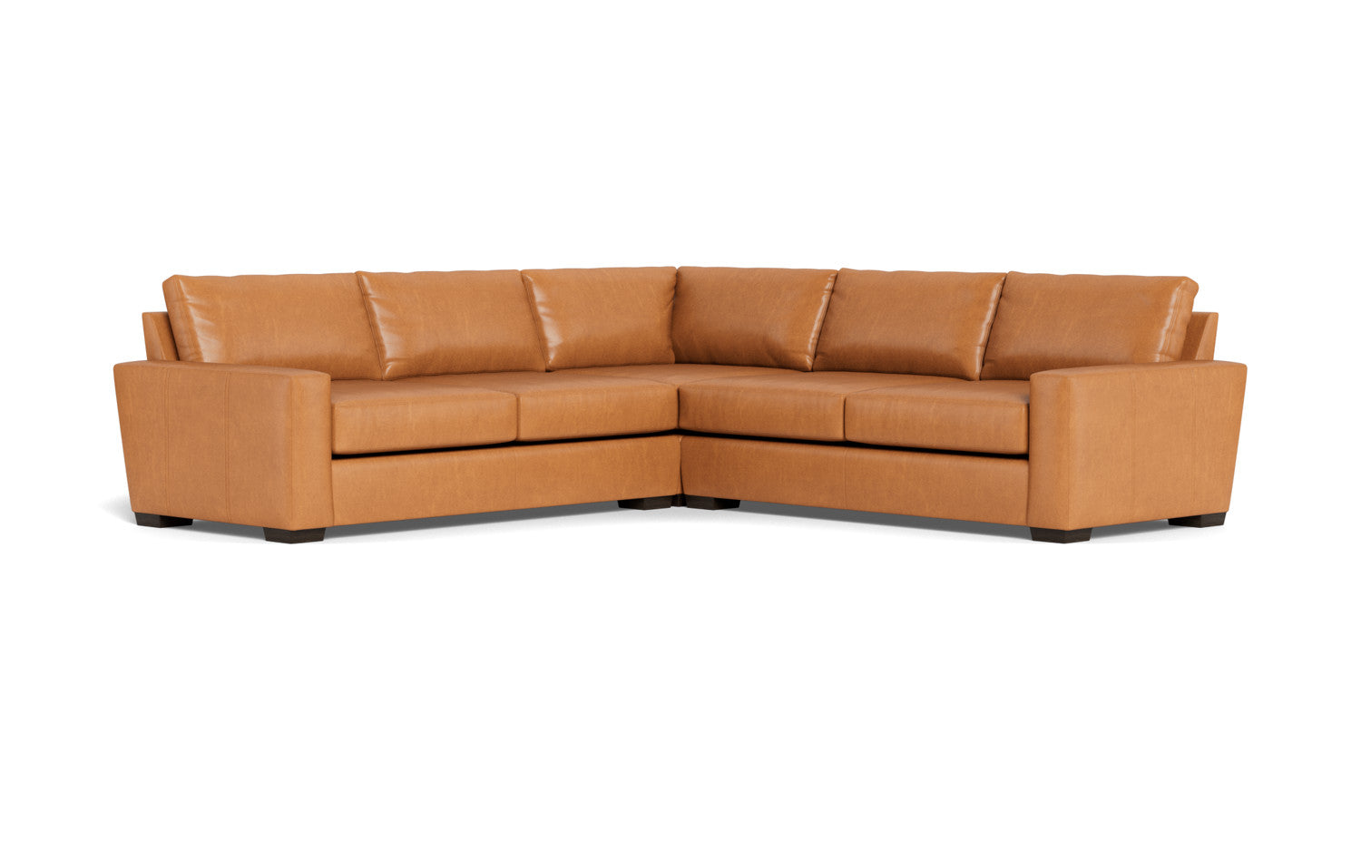 Mesa 121" Leather Corner Sectional - Hudson Ivory