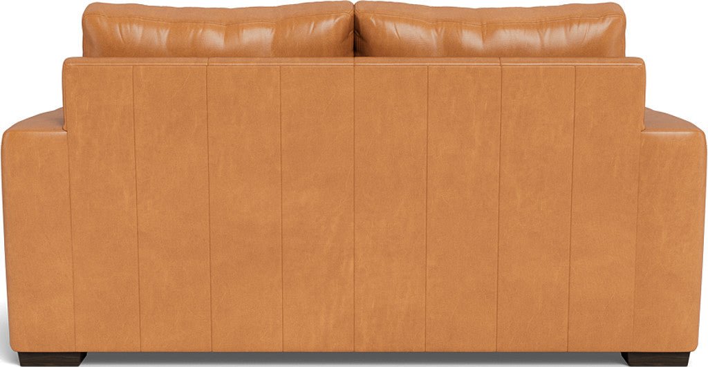 Mas Mesa 72" Deep Leather Loveseat - Hudson Lager