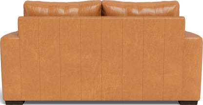 Mas Mesa 72" Deep Leather Loveseat - Hudson Lager