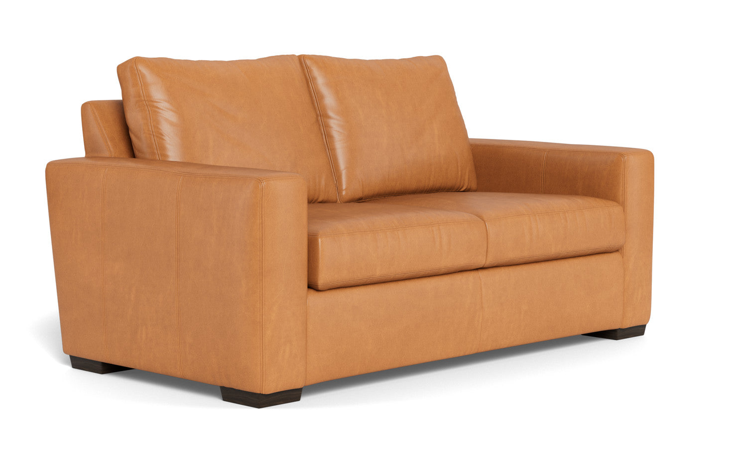Mesa 72" Leather Loveseat - Hudson Ivory
