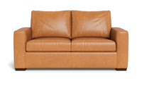 Mesa 72" Leather Loveseat - Hudson Lager