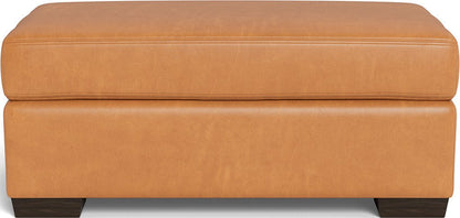 Mas Mesa Leather Ottoman -