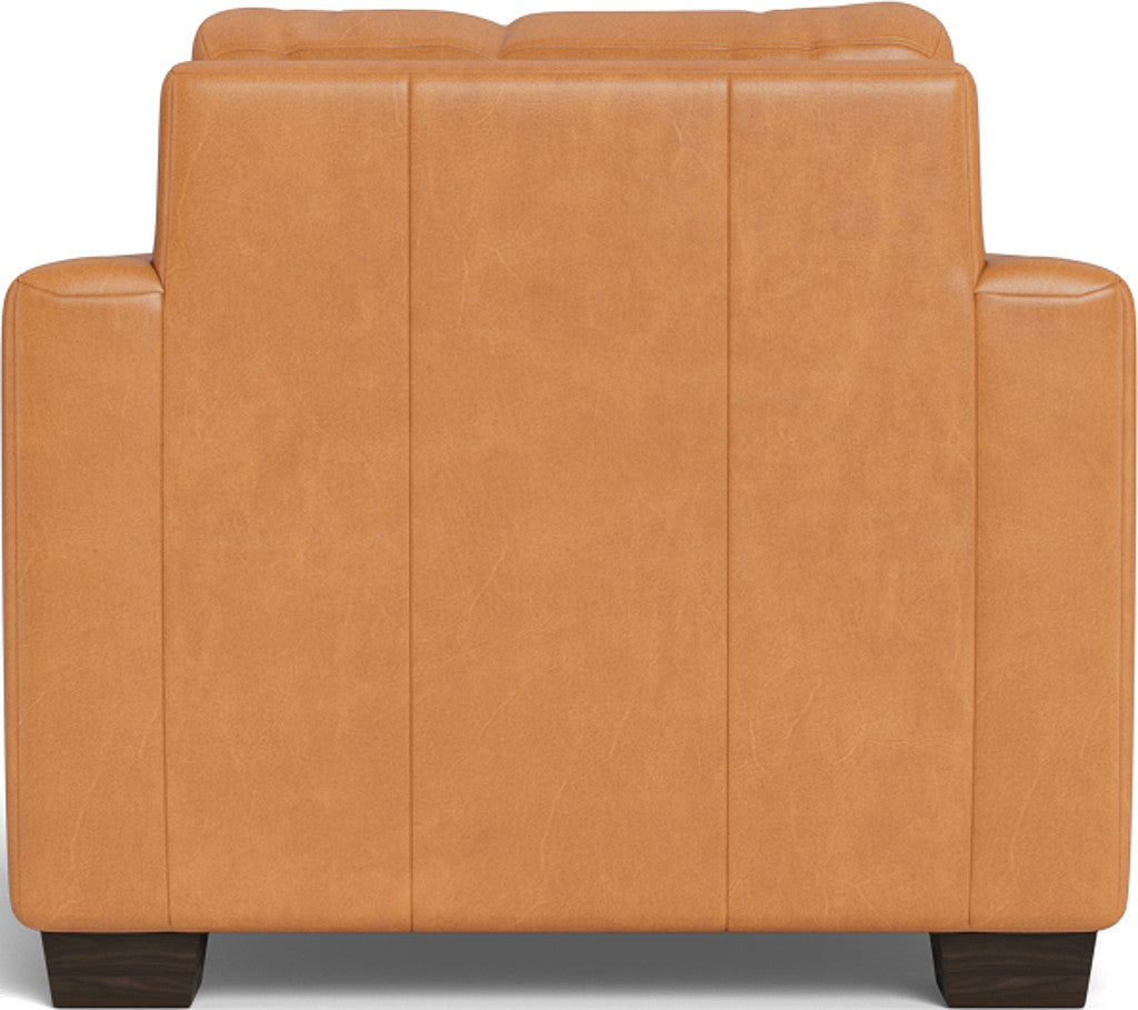 Track 36" Leather Arm Chair - Hudson Lager