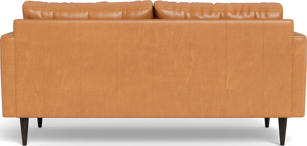 Wallace 74" Leather Apartment Sofa - Hudson Lager