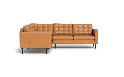 Wallace 102" Leather Corner Sectional - Hudson Lager