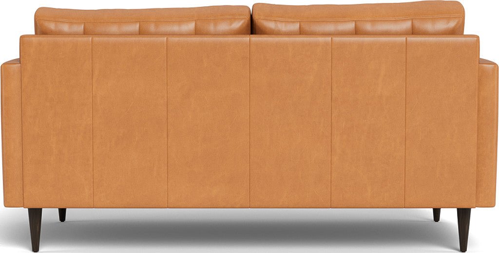 Wallace 69" Leather Loveseat - Hudson Lager