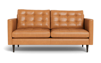 Wallace 69" Leather Loveseat - Hudson Lager