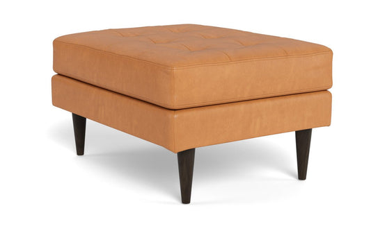 Wallace Leather Ottoman -
