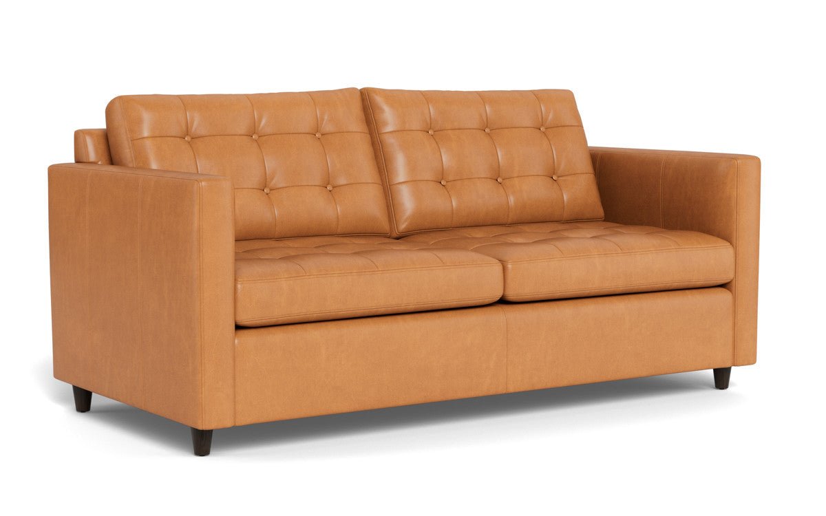 Wallace 74" Leather Queen Sleeper Sofa - Hudson Lager
