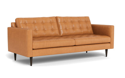 Wallace 85" Leather Sofa - Hudson Lager