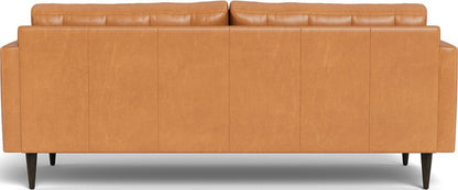 Wallace 85" Leather Sofa - Hudson Lager