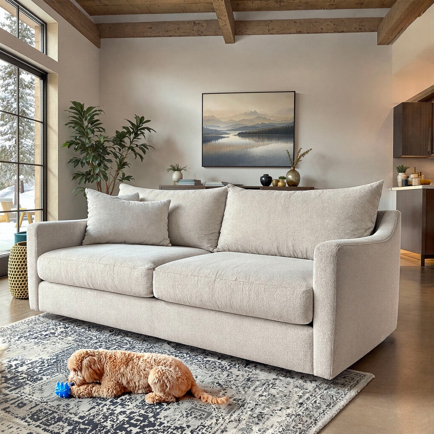 Sunset Valley 92" Sofa - Merit Dove