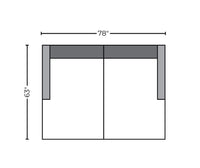 Barton Springs 78" Double Chaise - Peyton Slate