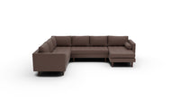 Ladybird 133" Corner Sectionals w. Right Chaise - Amigo II Dusk