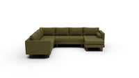 Ladybird 133" Corner Sectionals w. Right Chaise - Amigo II Garden