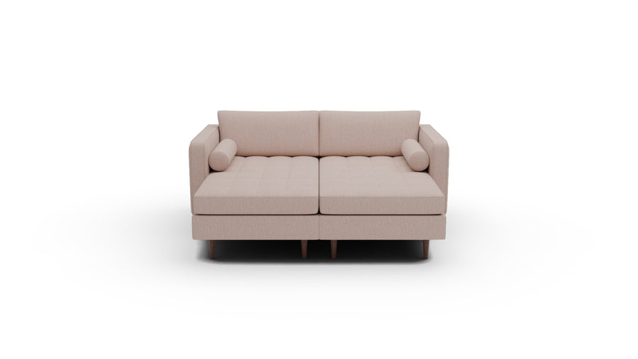 Ladybird 72" Double Chaise - Wiley Rosedust