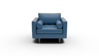 Ladybird 42" Leather Arm Chair - Tribeca Cobalt