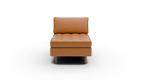 Ladybird Leather Armless Chair - Clive Cinnamon