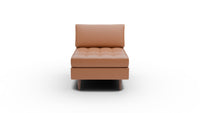 Ladybird Leather Armless Chair - Tribeca Chestnut