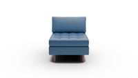 Ladybird Leather Armless Chair - Tribeca Cobalt
