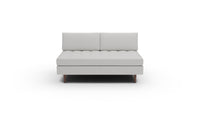 Ladybird Leather Armless Loveseat - Tribeca Chelsea