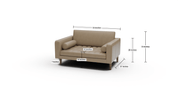 Ladybird 54" Leather Chair and A Half - Tribeca Chestnut