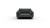 Ladybird 54" Leather Chair and A Half - Tribeca Black