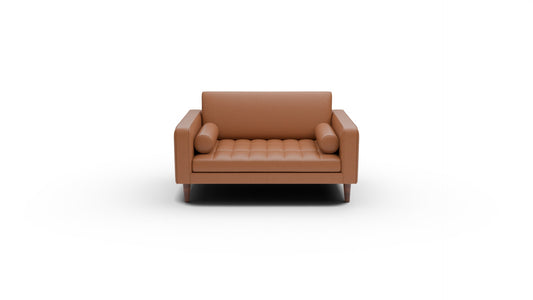 Ladybird 54" Leather Chair and A Half - Tribeca Chestnut