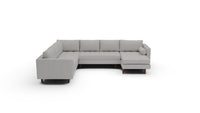 Ladybird 133" Leather Corner Sectionals w. Right Chaise - Tribeca Chelsea