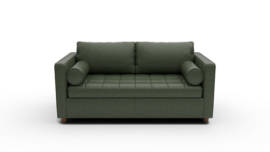 Ladybird 72" Leather Full Sleeper Loveseat - Cheyenne Decoy