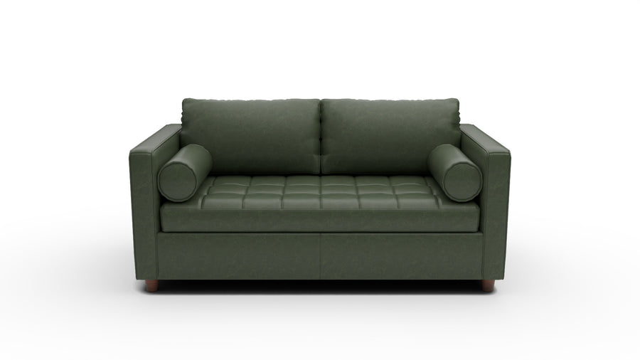 Ladybird 72" Leather Full Sleeper Loveseat - Cheyenne Decoy