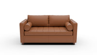 Ladybird 72" Leather Full Sleeper Loveseat - Tribeca Chestnut