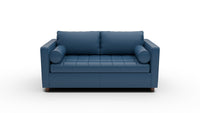 Ladybird 72" Leather Full Sleeper Loveseat - Tribeca Cobalt
