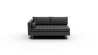 Ladybird Leather Laf Condo Sofa - Tribeca Black