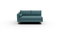 Ladybird Leather Laf Condo Sofa - Tribeca Lagoon