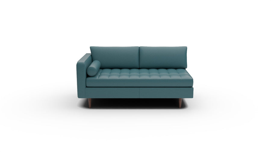 Ladybird Leather Laf Condo Sofa - Tribeca Lagoon