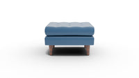 Ladybird Leather Ottoman - Tribeca Cobalt