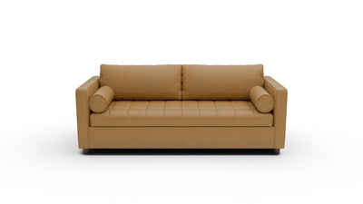 Ladybird 88" Leather Queen Sleeper - Sonoma Camel