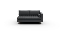 Ladybird Leather RAF Condo Sofa - Tribeca Black