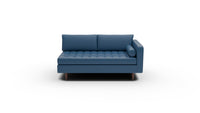 Ladybird Leather RAF Condo Sofa - Tribeca Cobalt