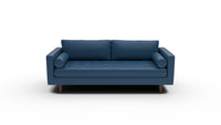 Ladybird 88" Leather Sofa - Tribeca Cobalt