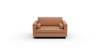 Ladybird 54" Leather Twin Sleeper Chair - Hudson Lager