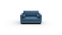 Ladybird 54" Leather Twin Sleeper Chair - Tribeca Cobalt