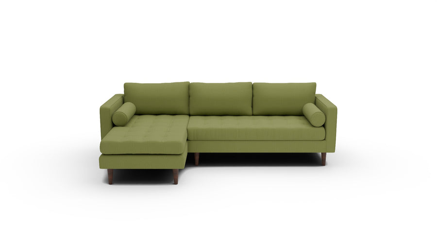 Ladybird 102" Left Chaise Sectional - Dream Olive