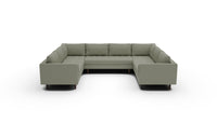 Ladybird 134" U Sectional - Amigo II Sage