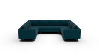 Ladybird 134" U Sectional - Superb Peacock