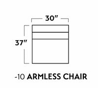 Ladybird Leather Armless Chair -