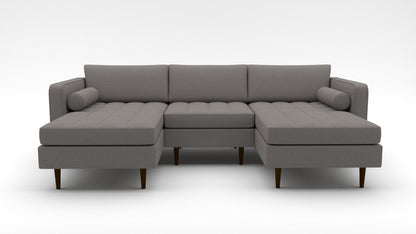 Ladybird 102" Double Chaise with Armless Chair -