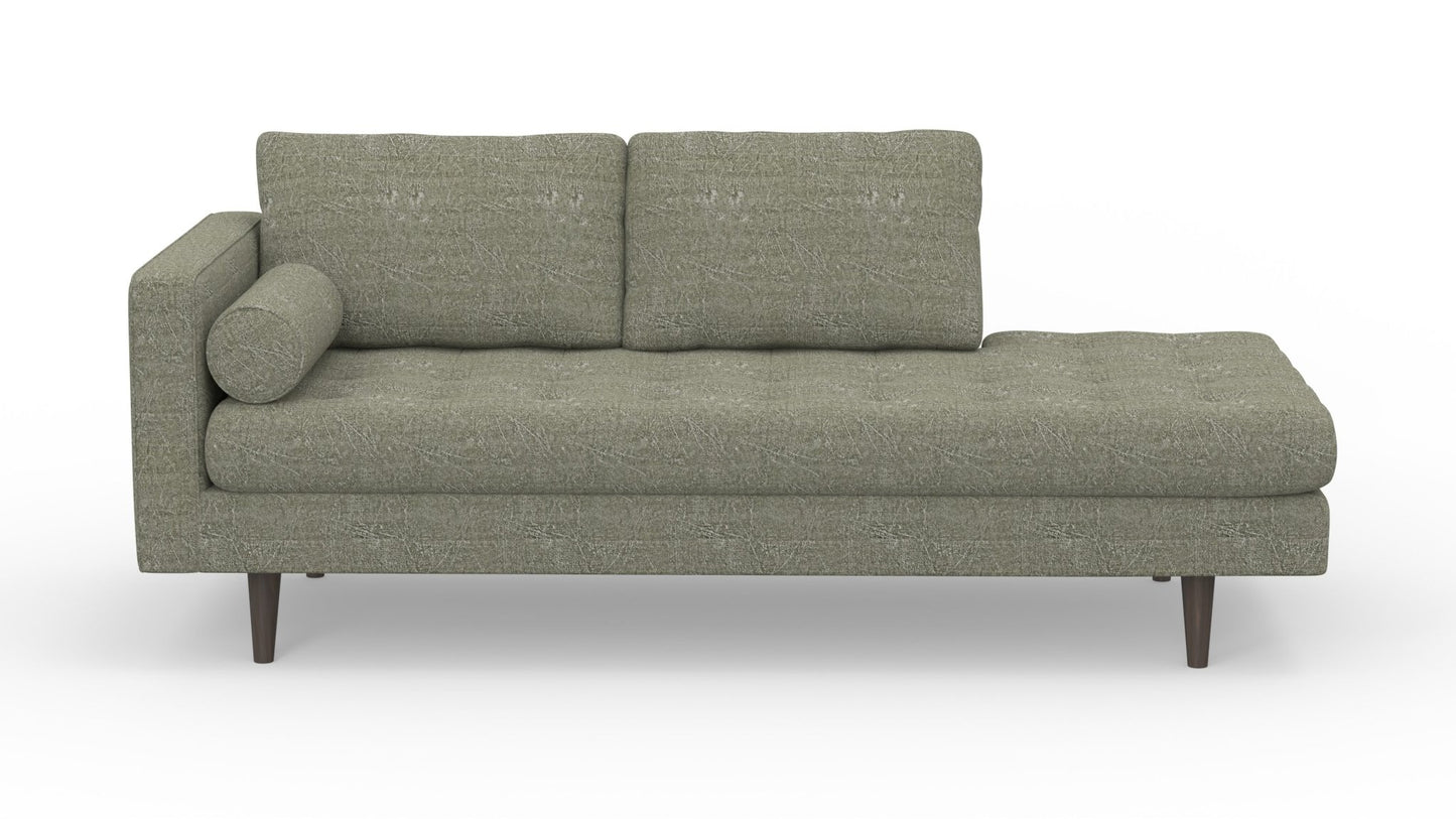 Ladybird 82" LAF Stand Alone Chaise - Nepal Olive